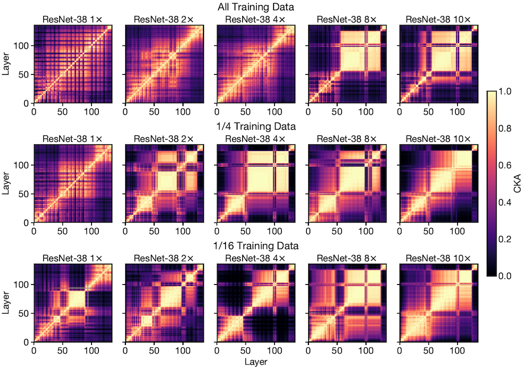 Do wide and deep networks learn the same things? Uncovering how neural network representations vary with width and depth